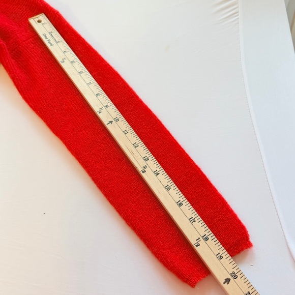 SEZANE Gaspard Cardigan Ultra Soft Plush Luxe Red Mohair Alpaca Sweater MEDIUM - Picture 8 of 9